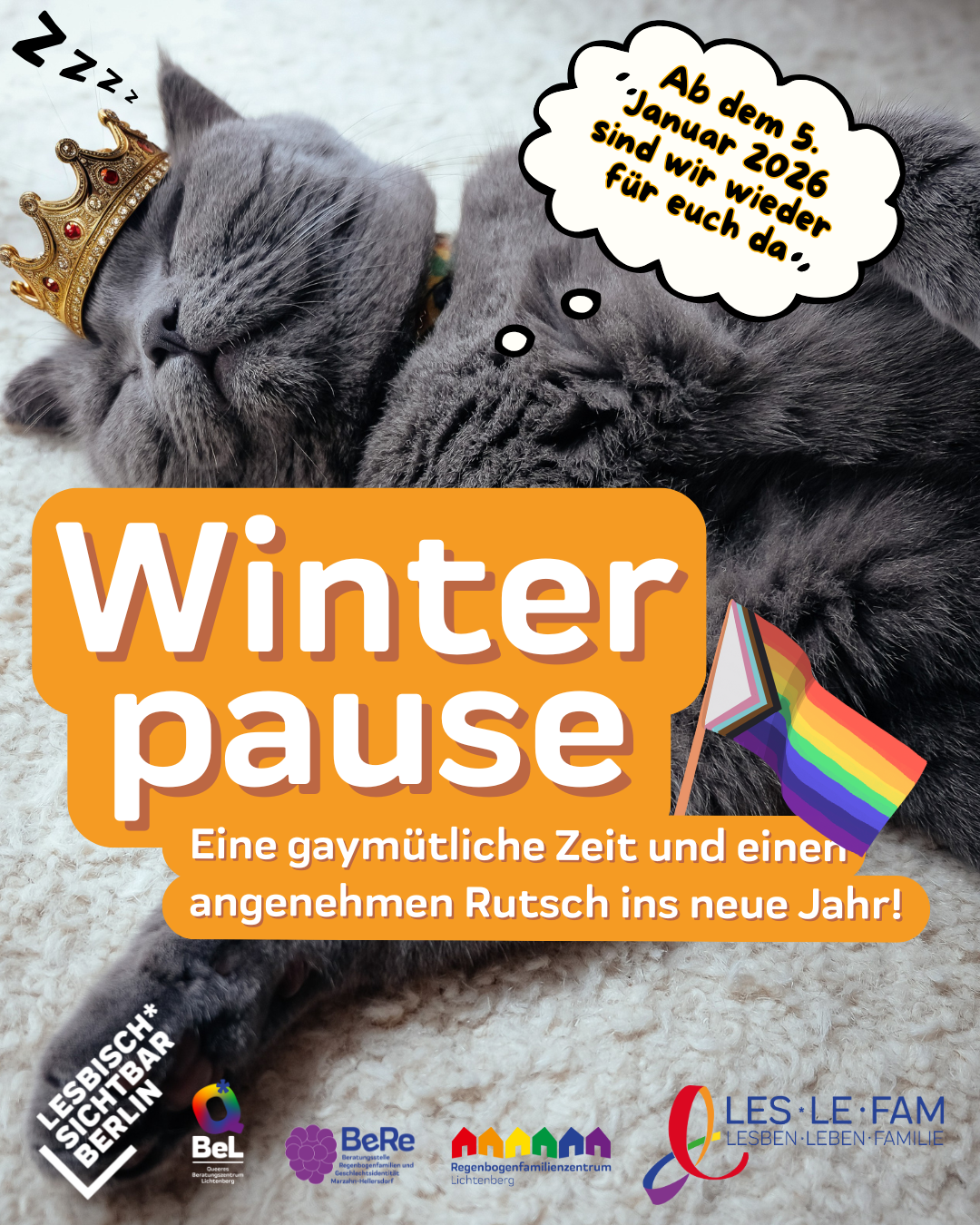 Winter-Schließzeit vom 23.12.2025 - 04.01.2026